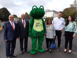 Cllrs at holiday food and activity programme