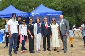 Guests meet in Southall to mark the start of the Wellbeing Way project