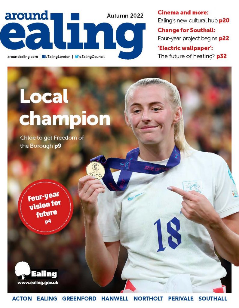 Front cover of Around Ealing magazine autumn 2022