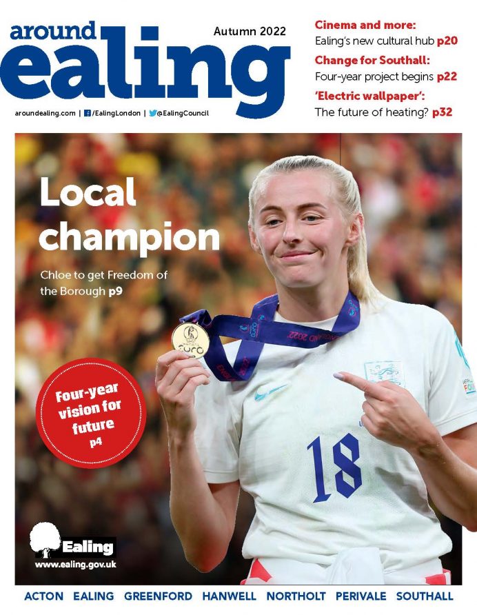Front cover of Around Ealing magazine autumn 2022