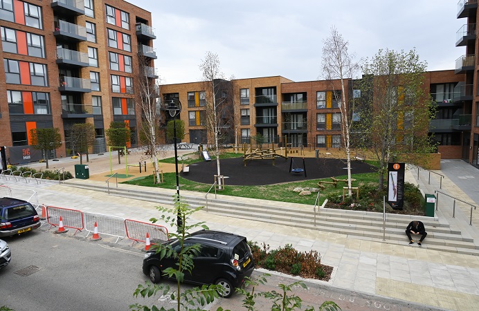 Central Square at the Copley estate in Hanwell