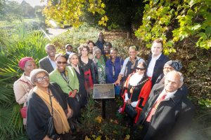 Unveiling of plaques at Walpole Park