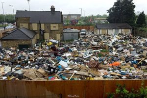Pub site covered in waste