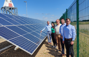 HyWaves staff with solar panels
