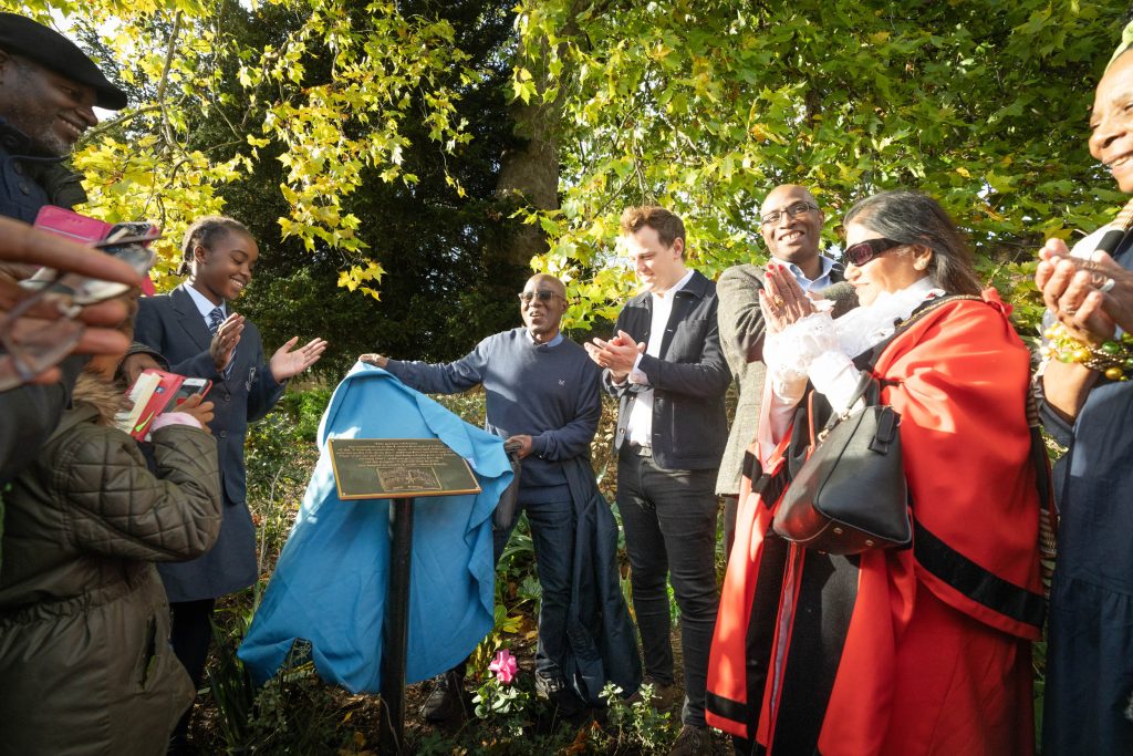 Unveiling of plaques