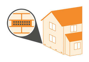 Showing where air bricks are in a house