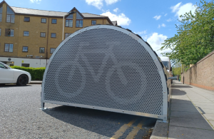 A bike hangar in Southall