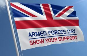 Armed Forces Day flag flying