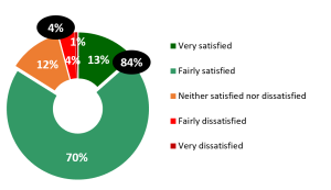 pie chart of results