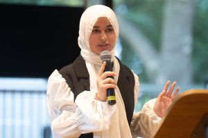 Poetry competition winner Douaa Al-Shamari