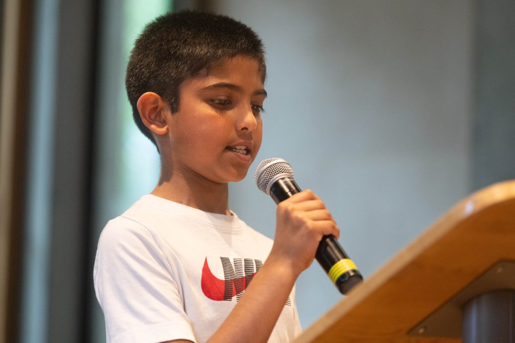 Poetry competition winner Hamad Nazar
