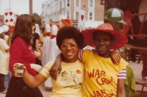 two black women at carnival in 1970s