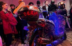 Guests, young performers and artwork at Living Roots event tackling mental health