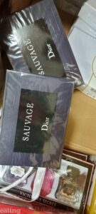 Seized counterfeit perfume