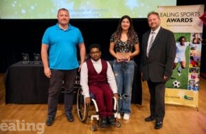 Hilmy Shawwal, wheelchair racer at Ealing Sports Awards 2022