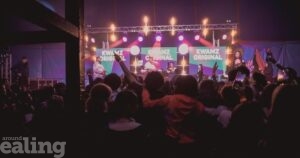 Crowds in front of the New Gen stage