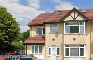 Beige suburban semi attached house in Northolt, London. Photo courtesy, and copyright, of Google Street View © 2024 Google