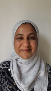 smiling woman wearing headscarf
