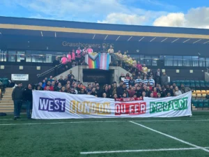 A group photo of members of the West London Queer Project
