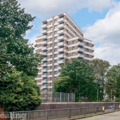 Artist's impression of how the finished Brook House housing block will look