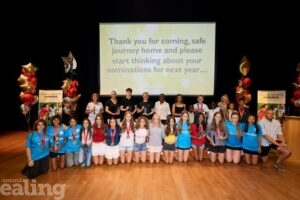 Ealing Sports Award winners with their medals and awards