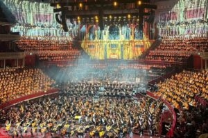 The orchestra at the Royal Albert Hall concert Ealing Together – Harmony in Diversity