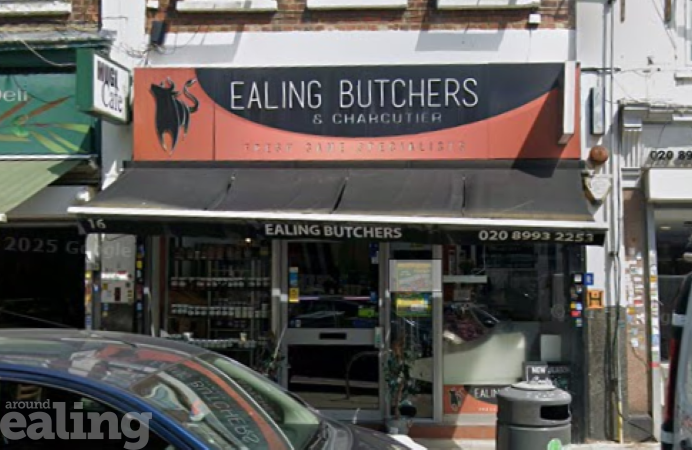 Store front of butcher shop