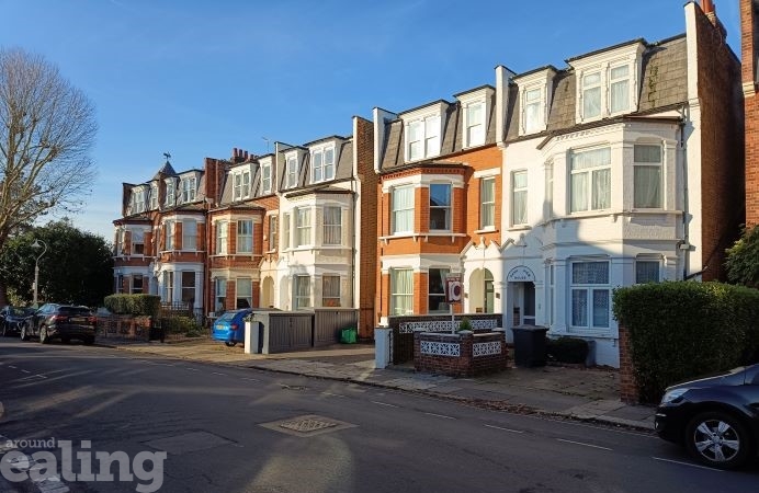 Row of houses in conservation area