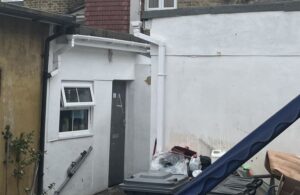 Entrance of 75 Greenford Avenue where planning breaches happened