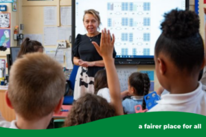 A teacher from Stanhope Primary School