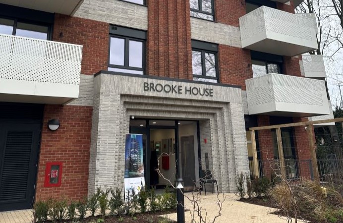 Front entrance of Brooke House