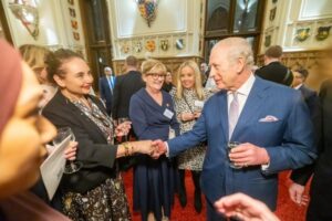 Nina Samuel with King Charles III