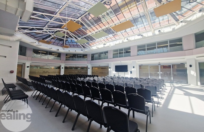 The newly renovated South Atrium at Perceval House