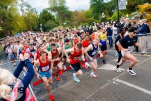 Ealing Half Marathons setting off at the start of the race