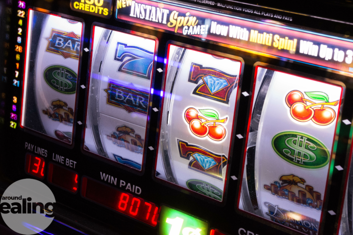 A photo of a slot machine