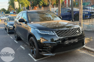 Photo of a black Range Rover without registration plates