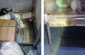 Pictures of ditty conditions at the premises of Kabuli Grill in Southall by environmental health officers